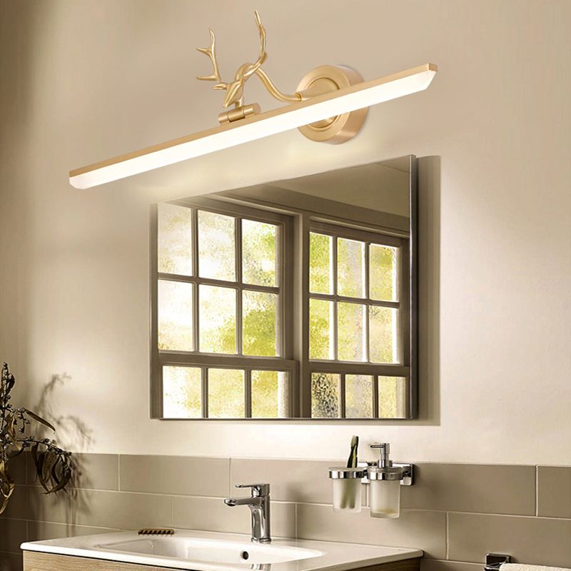 Forma lineal estilo moderno tocador de metal luz de 1 luces LED LED para baño