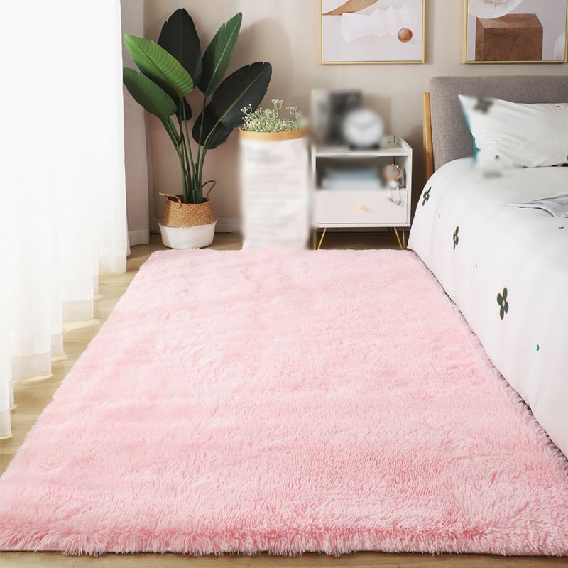 Einfacher Innenraum Rug Rosa Pinkes Farben Teppich Polyester Nicht-Split-Innenteppich