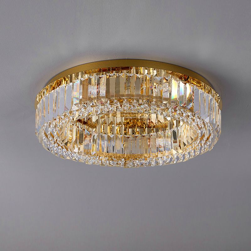 Nordic Crystal Ceiling Light Creative Flush Mount Light Fixture for Bedroom