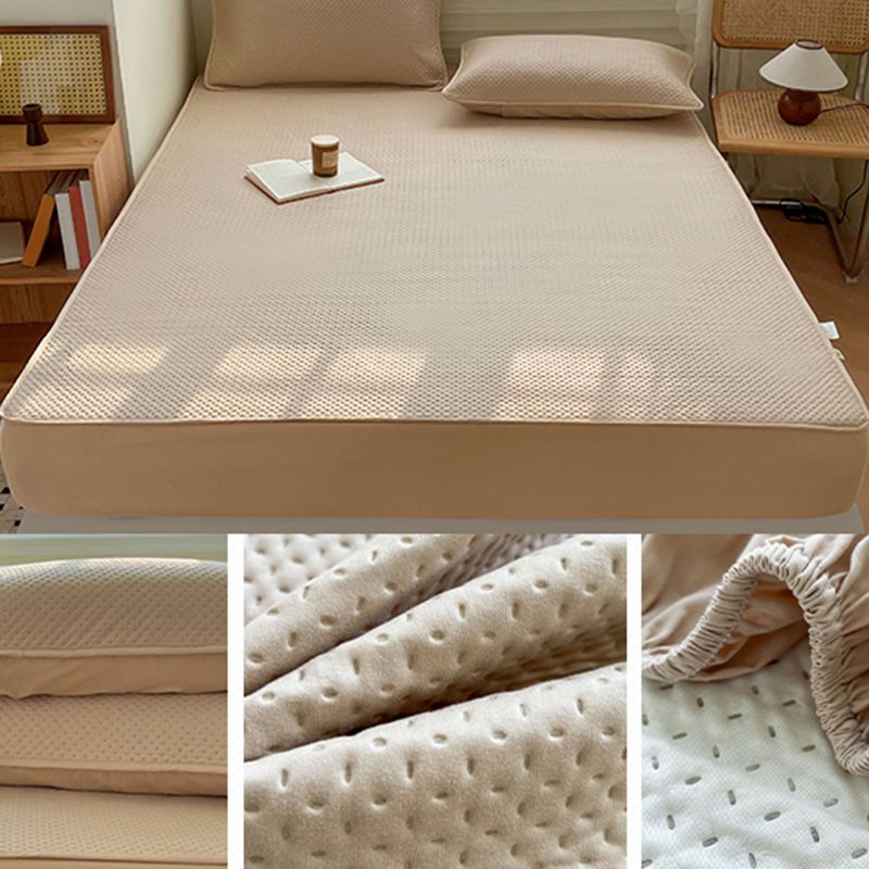 Soybean Fiber Material Sheet Set Extra Deep Pocket Twin Breathable Bed Sheet