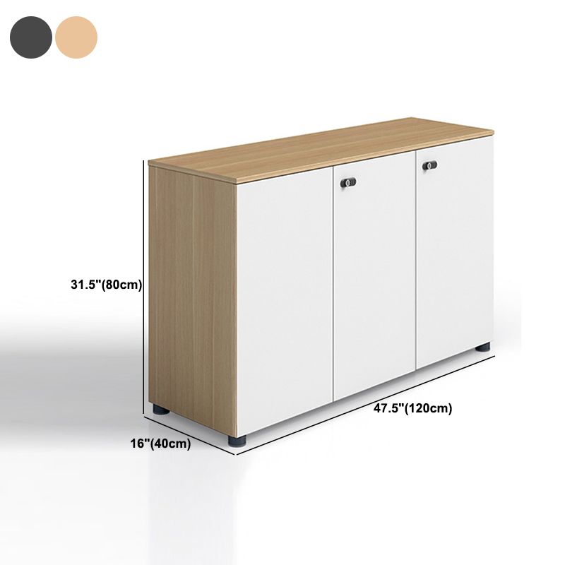 Modern Style Lateral Filing Cabinet Wood Filing Cabinet with Password Lock