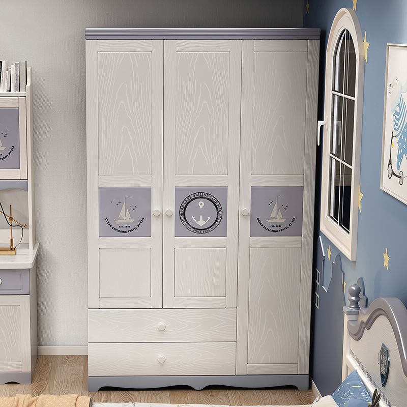 Solid Wood Youth Armoire Urban Bedroom Armoire - 47.24"L x 23.62"W x 78.74"H