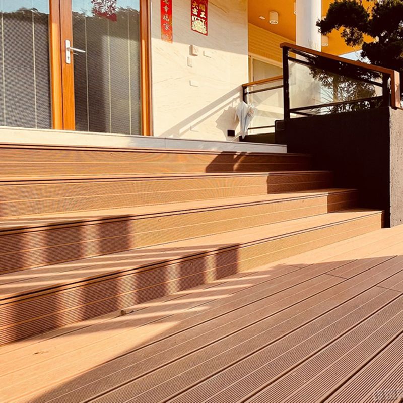 Modern Outdoor Deck Plank Striped Pattern Waterproof Floor Board