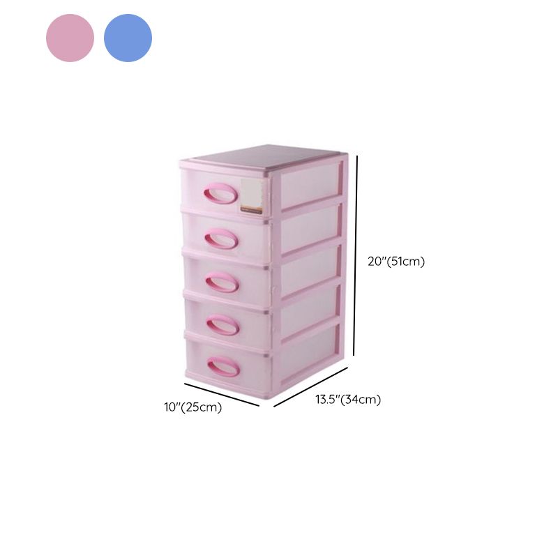 Contemporary Cabinet Plastic Drawers Storage Filing Cabinet for Office