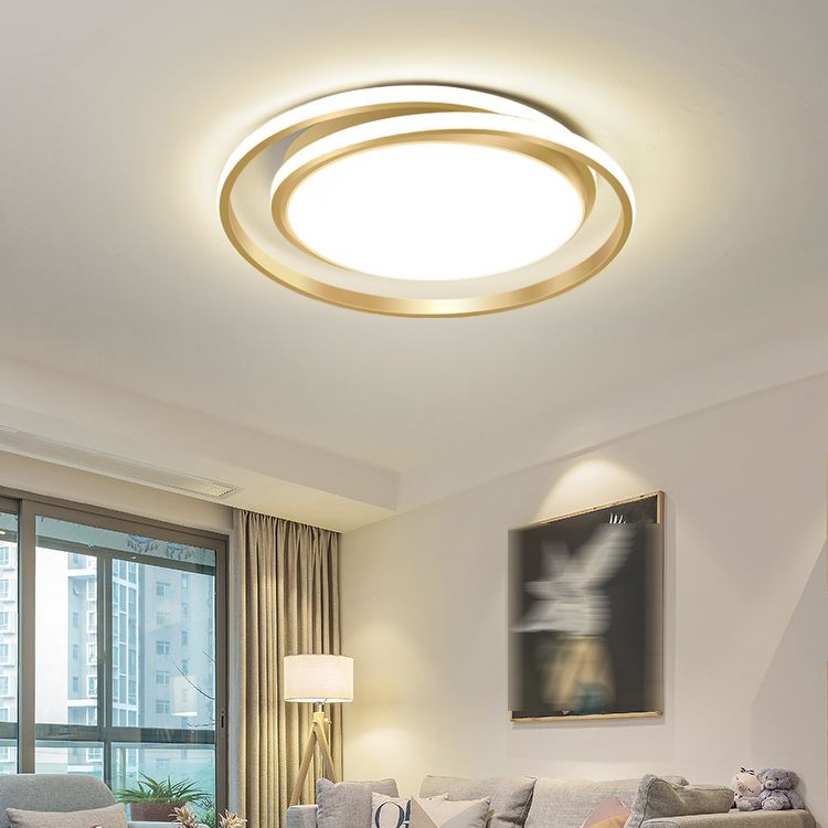 Minimalism Ceiling Light Fixture Circular LED Flush Mount for Bedroom