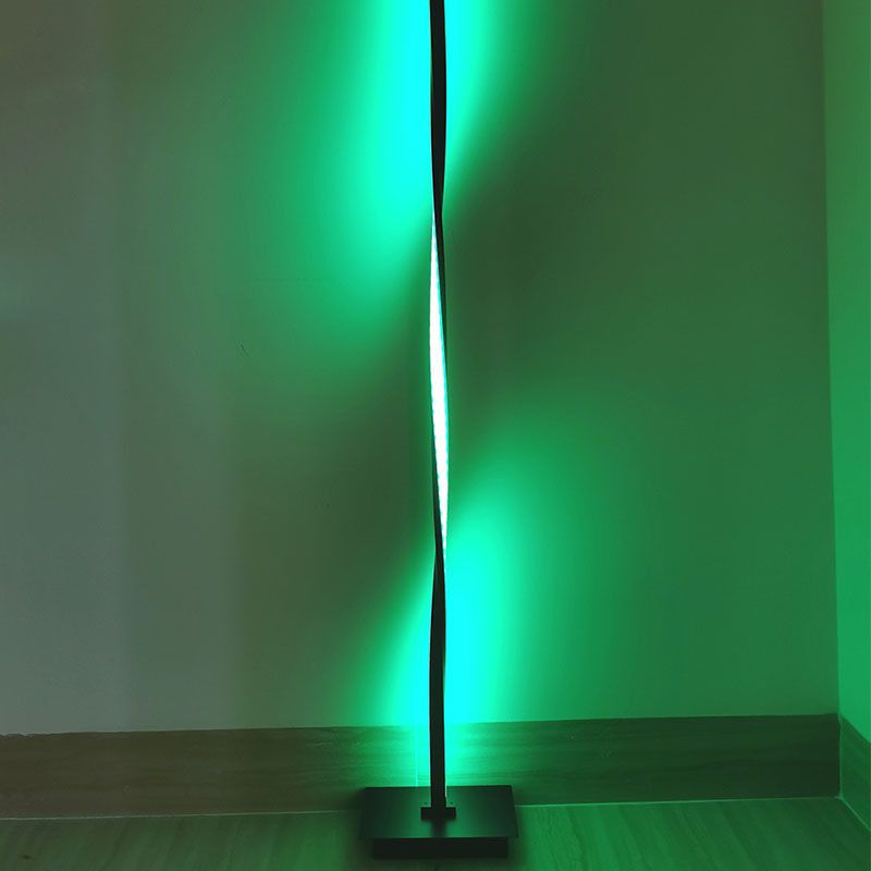 Metal Linear Floor Lamps Modern Style 1 Light Standard Lamps for Living Room