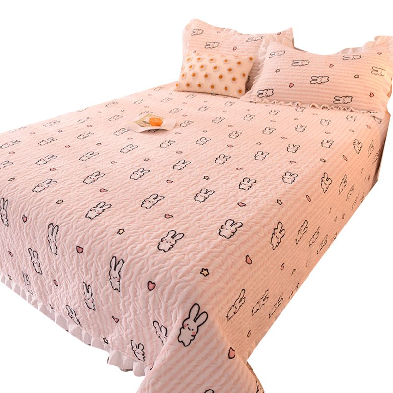 Cotton Bed Sheet 3-Piece Cartoon Wrinkle Resistant Sheet Set