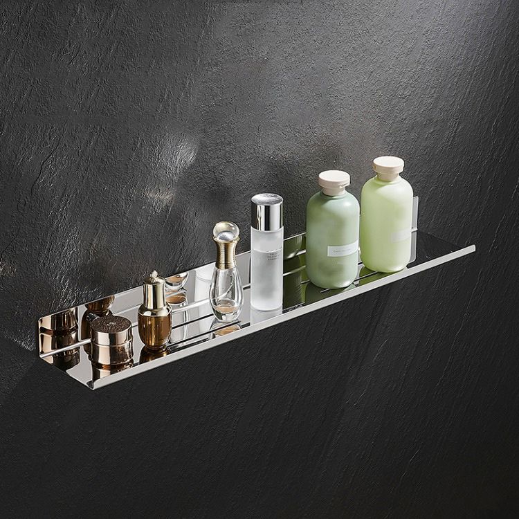 Modernism Rectangular Bath Shelf in Stainless Steel Polished Chrome Bathroom Hardware Set