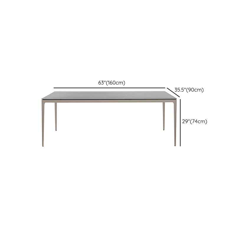 Water Resistant Patio Table Contemporary Rectangle Patio Table