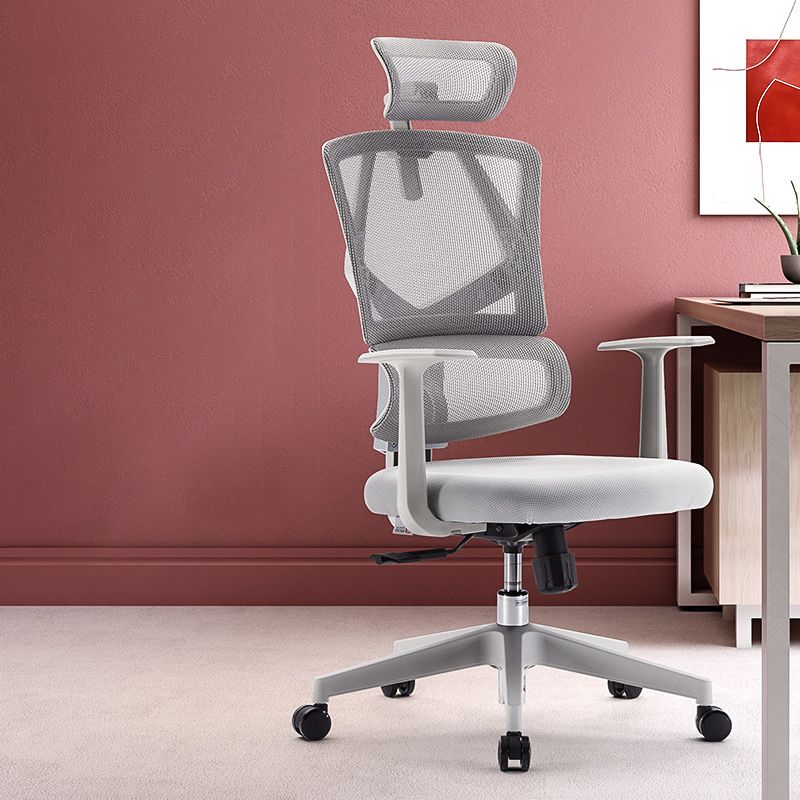 Removable Arms Desk Chair Modern Adjustable Seat Height Swivel Chair