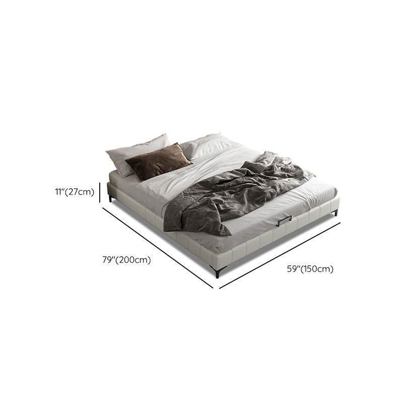 Modern White Platform Bed Frame Mattress Included Platform Bed