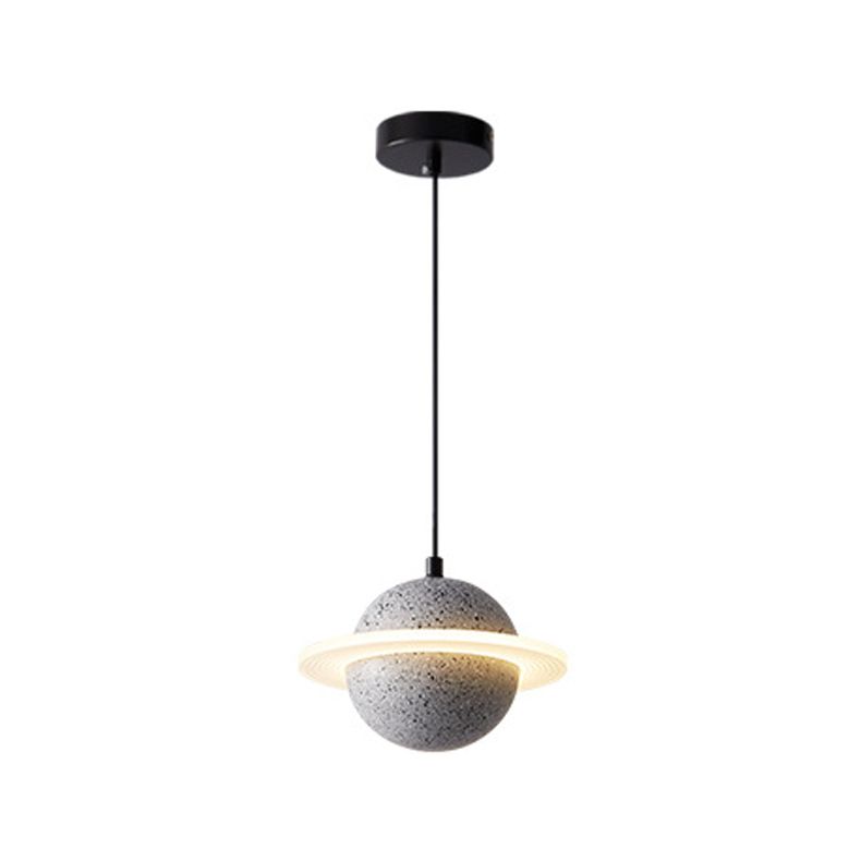 Sphere Hanging Light Modern Style Stone Multi Lights Flush Hanging Light Fixtures