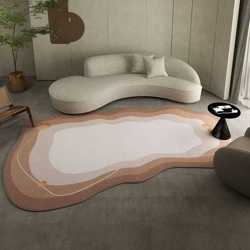 Minimalist Novelty Shape Rug Modern Indoor Rug Polyester Stain Resistant Area Rug for Living Room