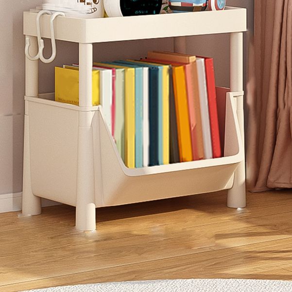 Scandinavian Book Shelf Freestanding Standard Kids Bookcase in Closed Back