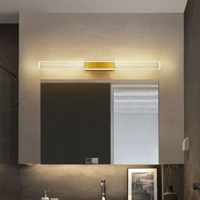 Rectangle Vanity Wall Light Fixtures Modern Luxury Style Acrylic Vanity Light