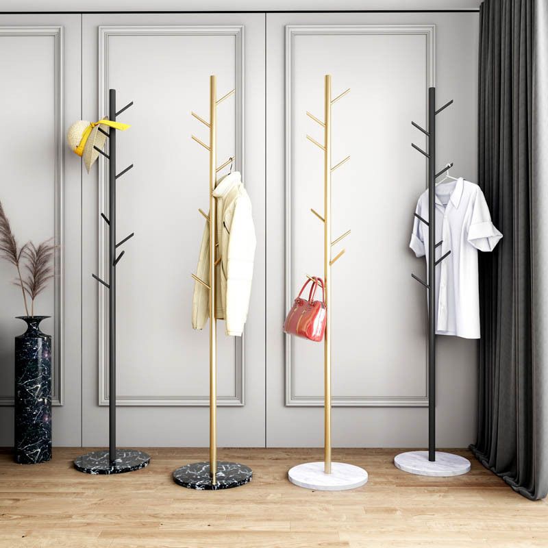 Metal Entrance Hall Tree Modern Minimalist Home Floor Coat Rack