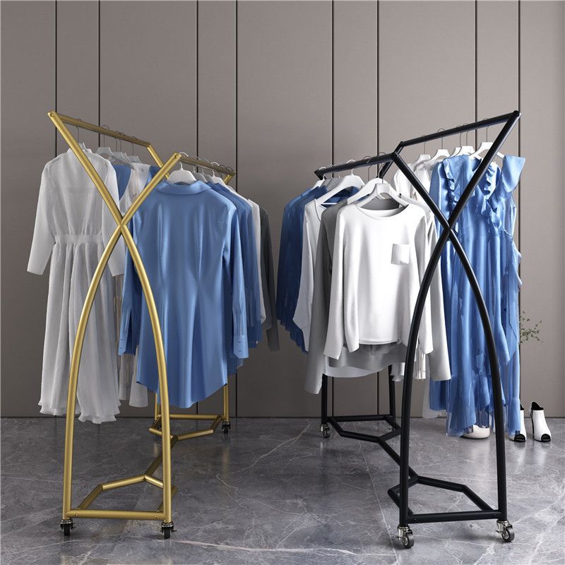 Modern Coat Rack Hanging Rail Free Standing Coat Hanger Living Room