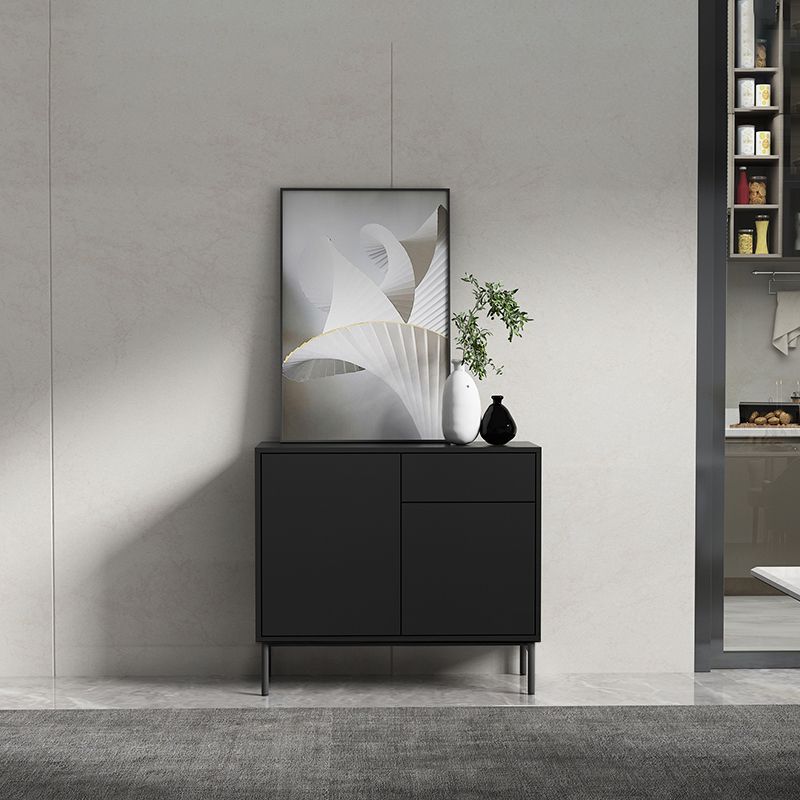 Modern Rectangle Storage Cabinet Sideboard Wooden Sideboard with Drawers and Doors