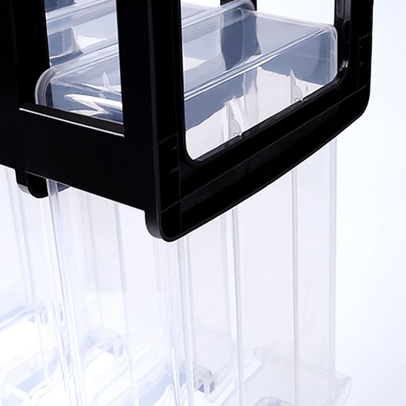 Vertical Filing Cabinet Transparent Drawers Modern Plastic File Cabinet