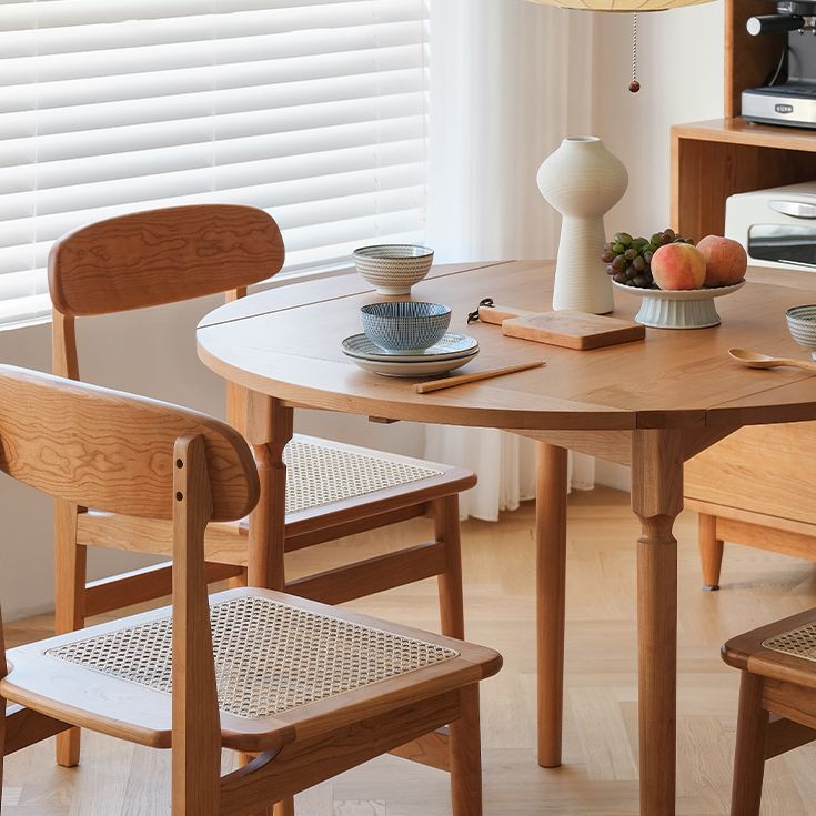 Tavolo da pranzo rotondo per dinette semplicità stile in legno massimo 4 piedi mobili per la casa