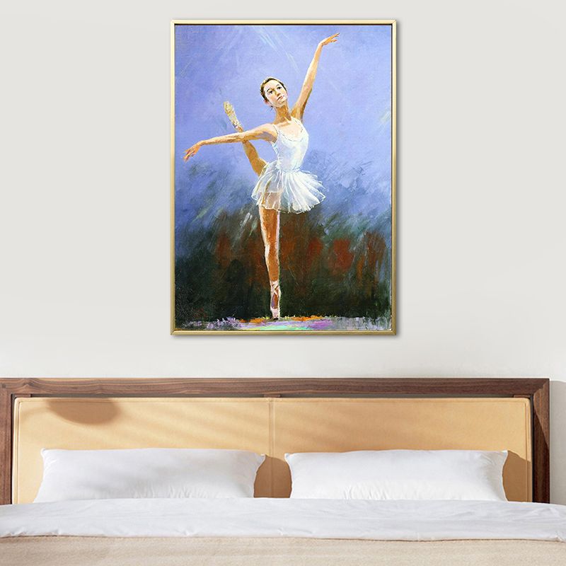 Glam Style Dancing Girl Painting Pastel Color Guest Room Wall Art, Multiple Sizes