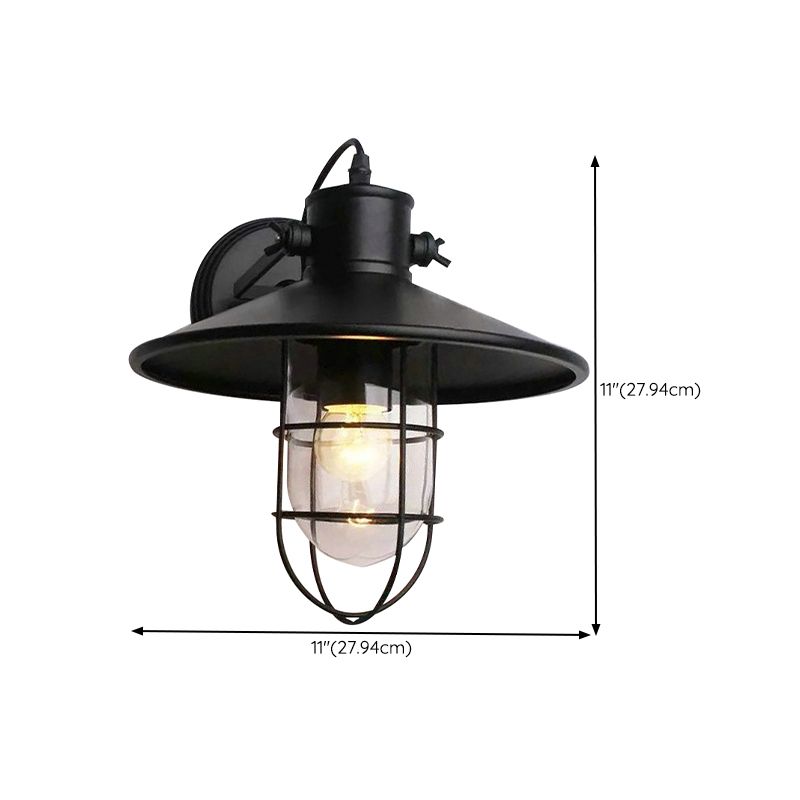 Industrial Style Black Vanity Light Cylinder Shape Vanity Lamp for Shower Room