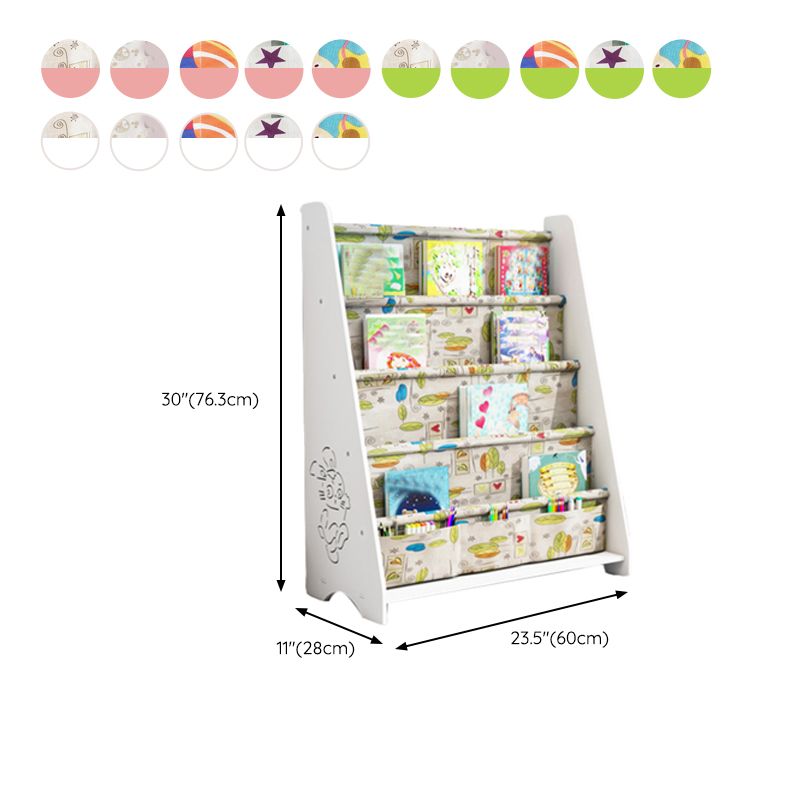 Scandinavian Book Display Plastic Book Shelf Fire Resistant Animals