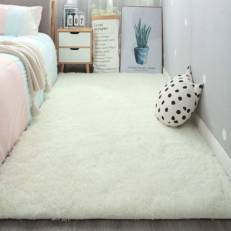 Confort Home Decoration Área Rug Plain Shag alfombra poliéster sin deslizamiento Alfombra interior