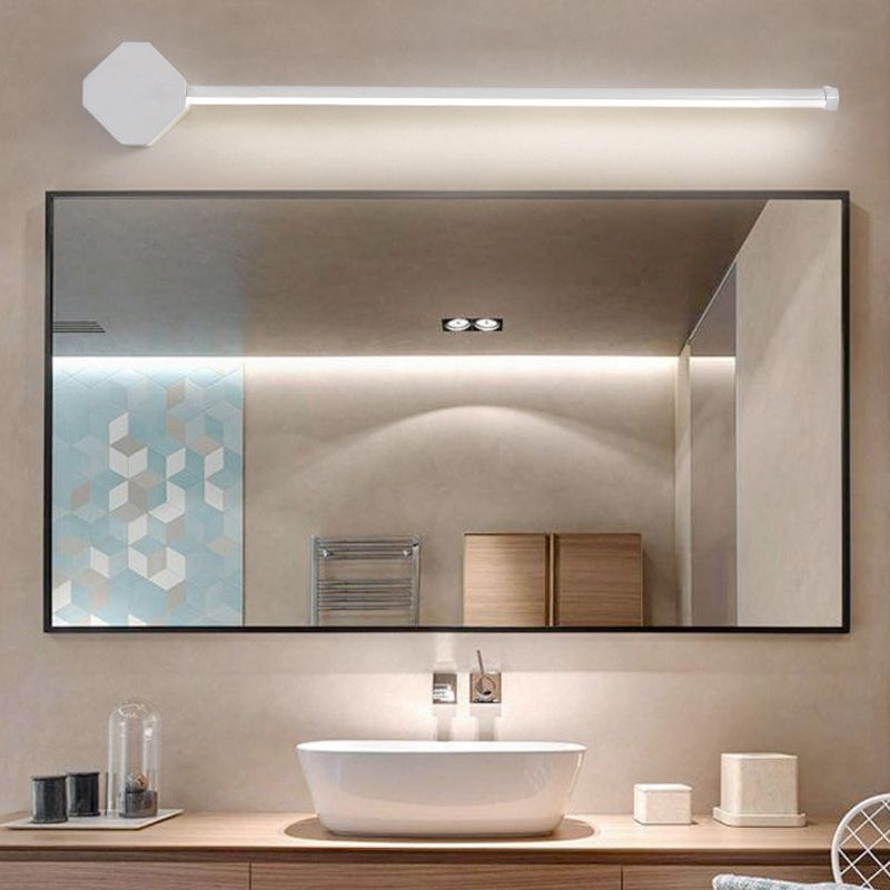 Metal Straight Wall Mounted Lamp Modern Style LED Sconce Light Fixture for Bathroom