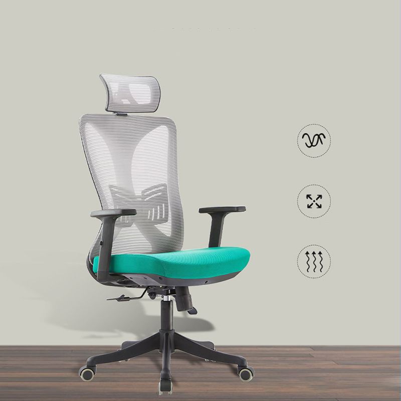 Contemporary Office Chair with Tilt Mechanism Ergonomic Mesh Mid-Back Desk Chair