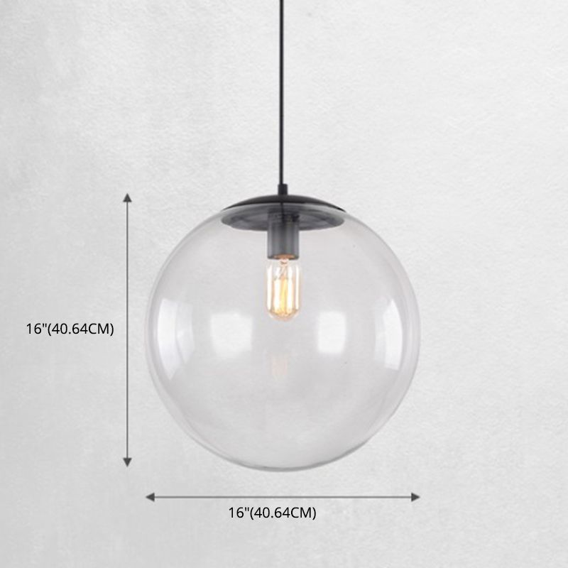 Globe hanglampverlichting armaturen industrieel glas 1 lichte hangers