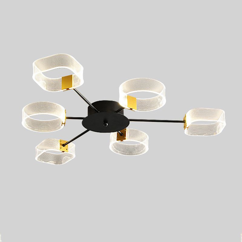 Acrylic Flush Mount Modern Style Flush Mount Lighting for Bedroom