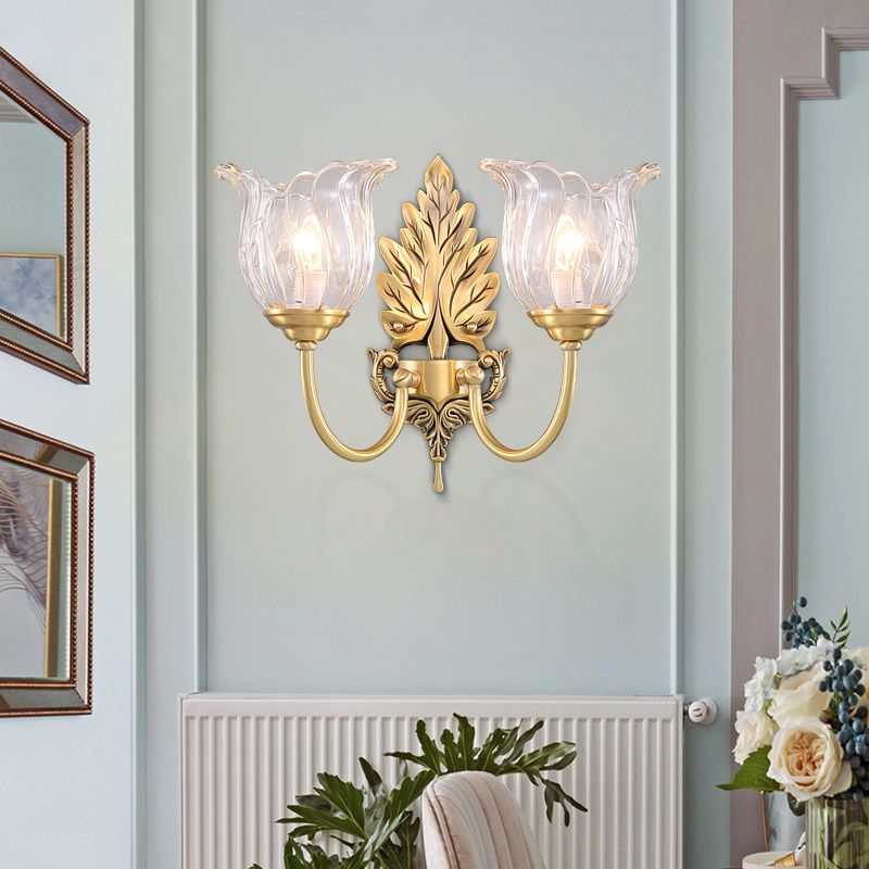 Traditional Style Armed Wall Mounted Light Metal Vanity Wall Lamps for Bathroom