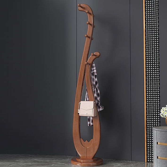 Traditional Coat Rack Solid Wood Creative Detached Floor Coat Rack