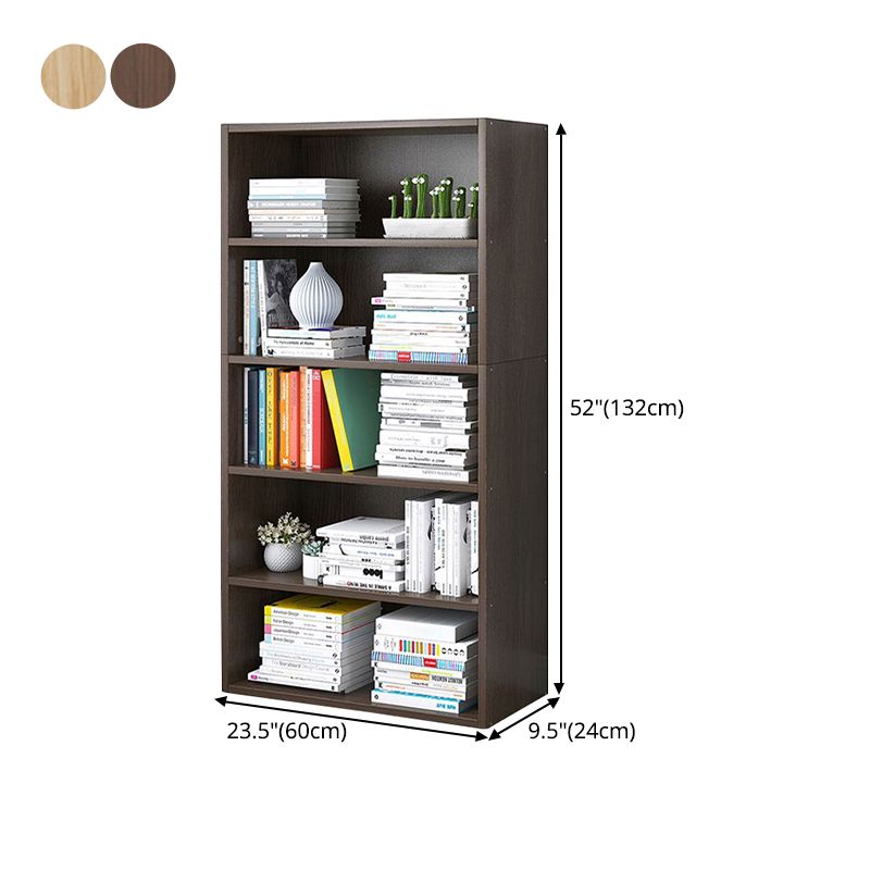 Modern Vertical Standard Bookcase Manufactured Wood Bookshelf for Home