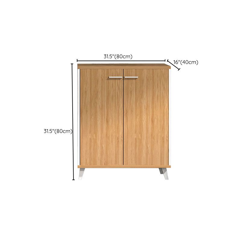 Scandinavian Style Lateral File Cabinet Wood Filing Cabinet for Home Office