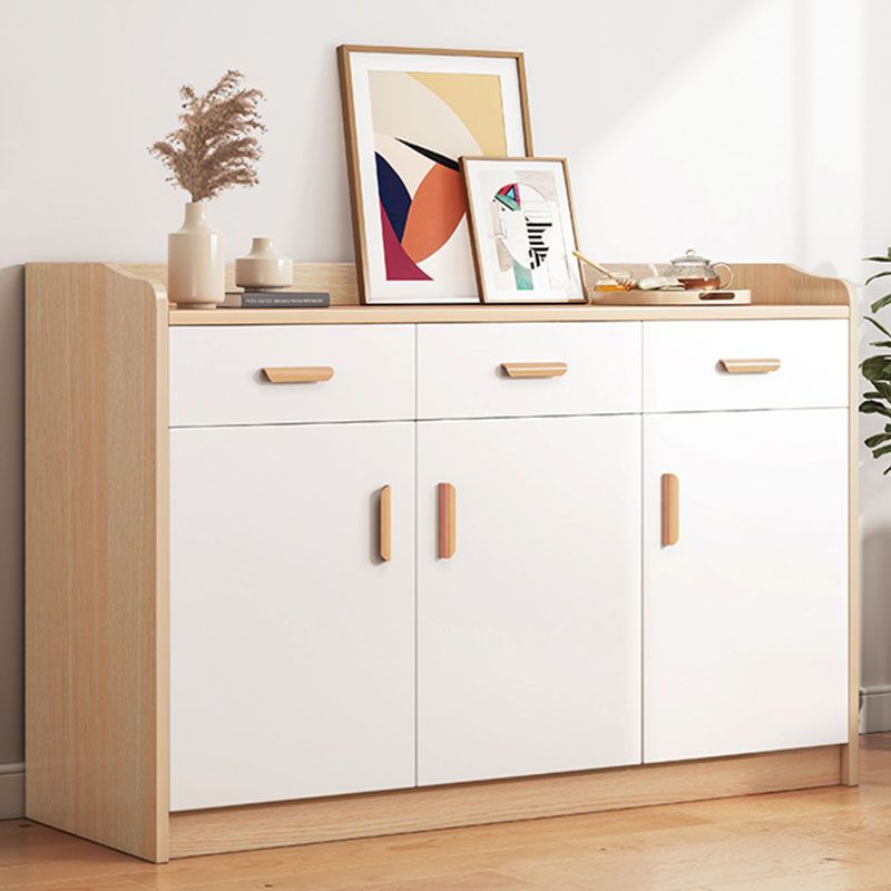 Contemporary Chest Vertical Wooden Combo Dresser with Drawer