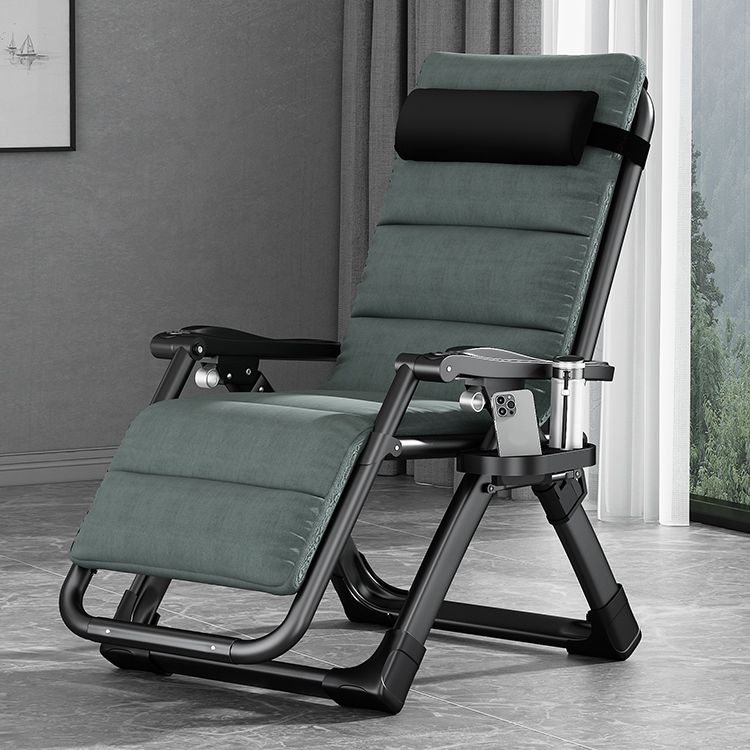 Cotton Blend Standard Recliner Foldable Recliner Chair with Removable Cushion