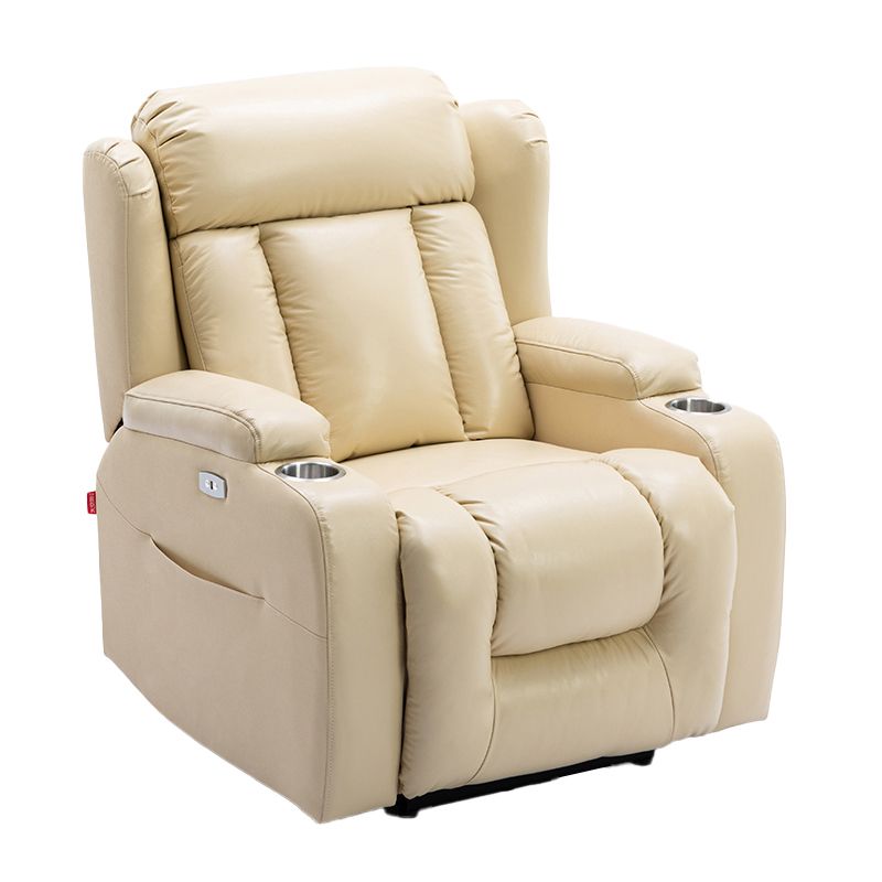 Modern Faux Leather Club Chair Recliner Massage Home Theater Recliner