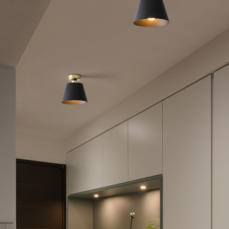 Cone Ceiling Light Fixture Simple LED Flush Mount for Bedroom