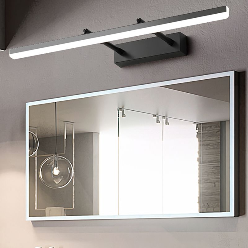 Nordic Modern Style LED Mirror Lamp Fixture Smart Adjustable Mirror Light Fixture for Bathroom