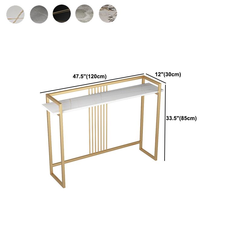 33.5 inch H Console Table Ironcraft Console Table with Trestle Base