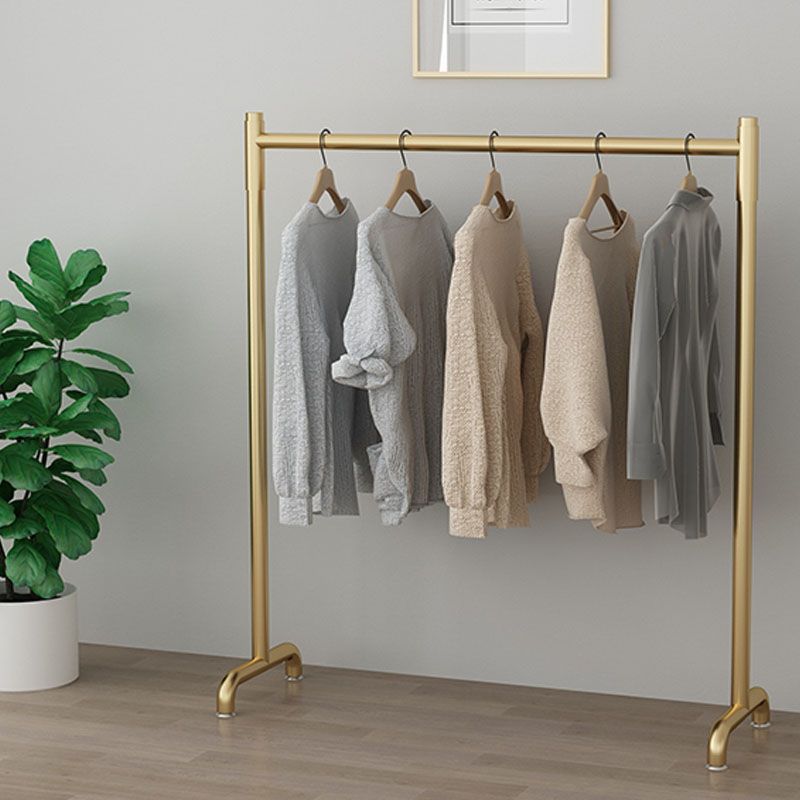 Contemporary Coat Rack Metal Framed Hanging Rail Entry Hall Tree