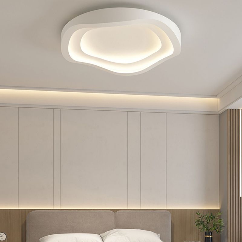 Modern LED Metal Flush Mount Linear Shape Ceiling Light with Acrylic Shade for Passage