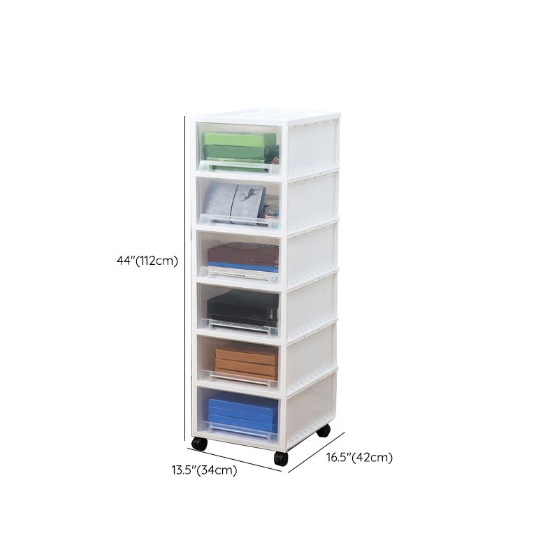 Modern Plastic Movable File Cabinet Drawers Storage Filing Cabinet for Office