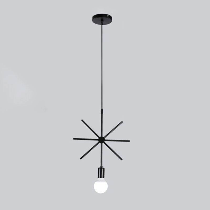 Metal Hanging Ceiling Light Geometric Minimalist Style Hanging Pendant Light for Cloth Shop