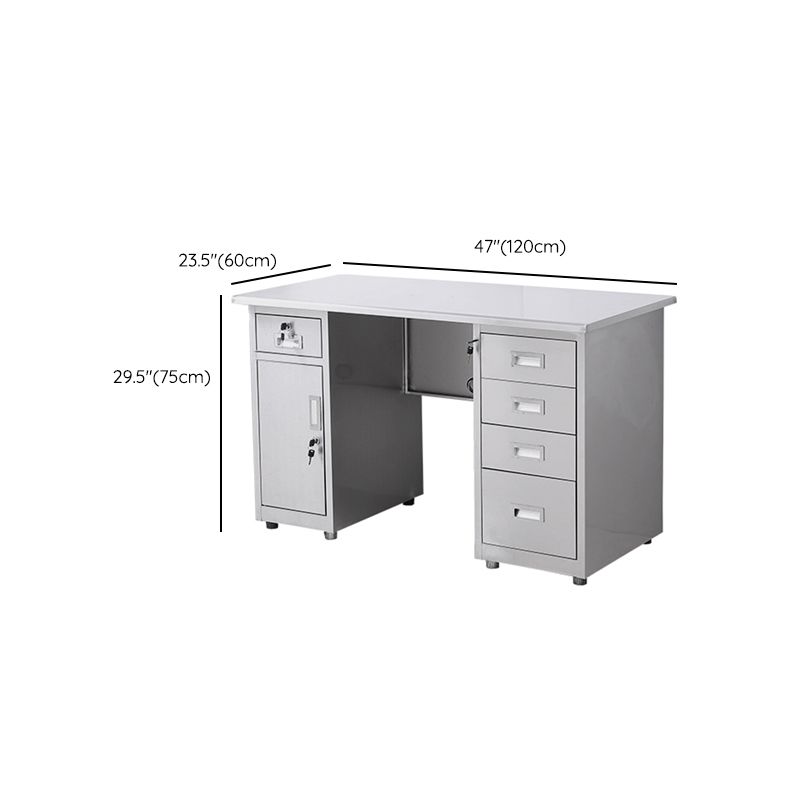 Rectangular Shaped Office Writing Desk Steel with 2/3/5 Drawers