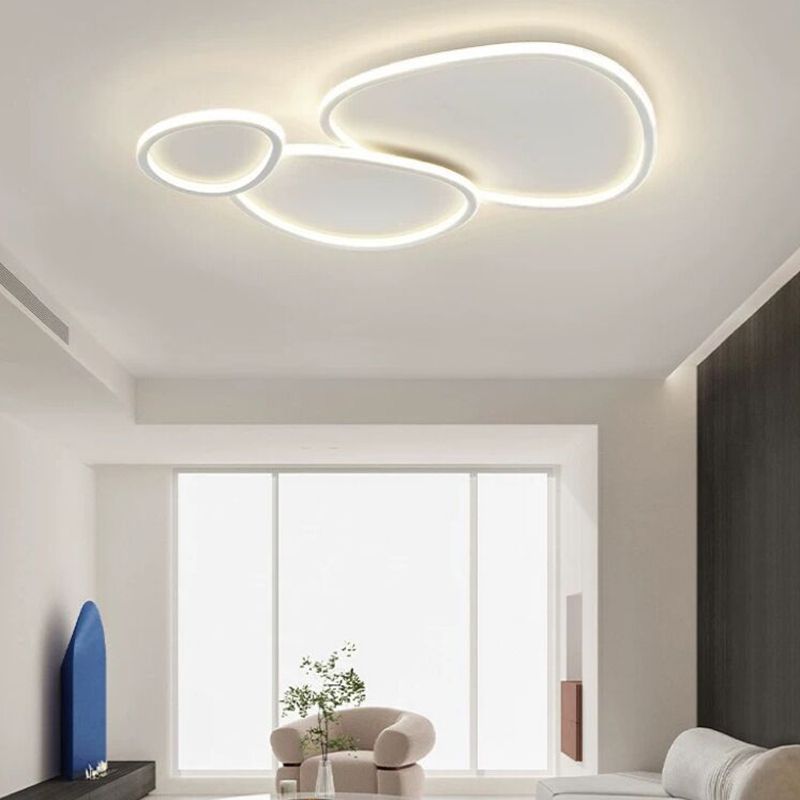 Modern Line Shape Flush Mount Light Fixtures Metal Flush Mount Ceiling Light