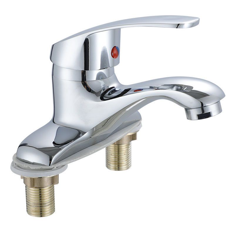 Modern Kitchen Bar Faucet Brass Lever Handles Low Profile Spray Kitchen Faucet