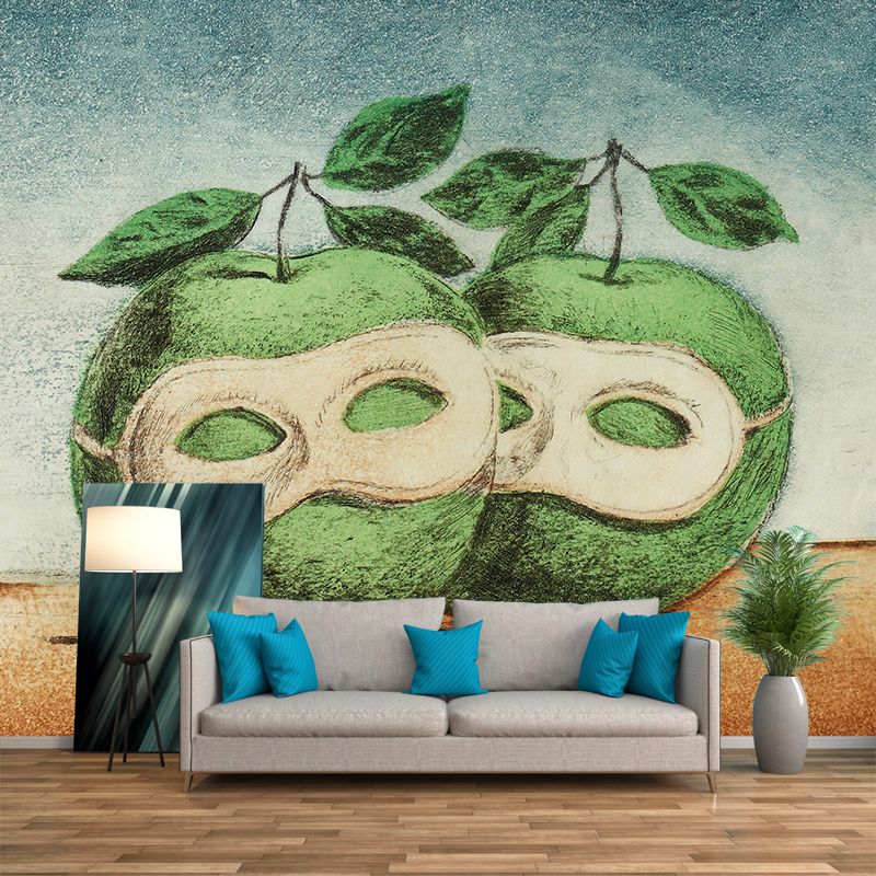 Surrealist the Hesitation Waltz Murals Blue and Green Still Life Wall Decoration